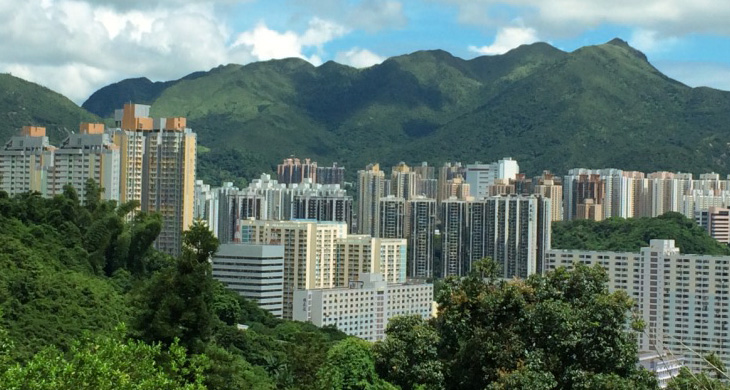 View over Hong Kong