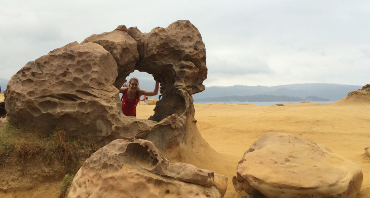 Rock formation in Yehliu Geopark